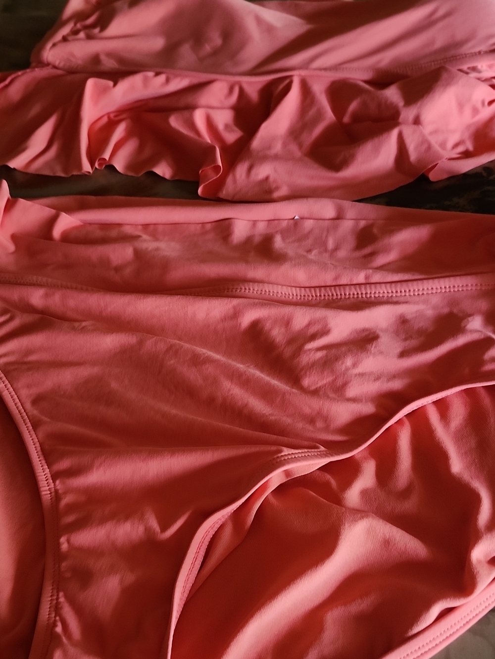Time and Tru Coral Pink Bikini Bottoms
